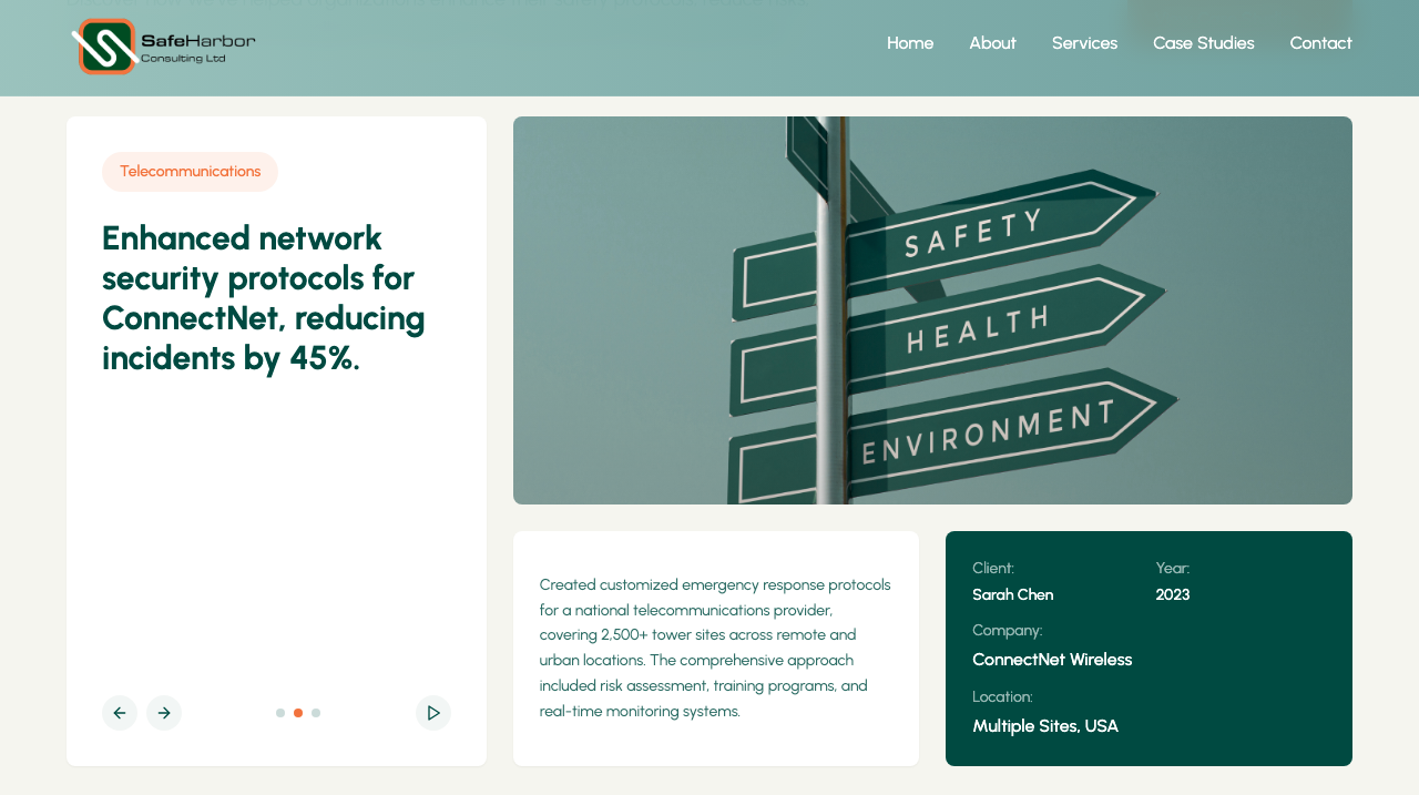 SafeHarbor Consulting Website screenshot 2